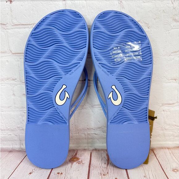 Olukai ‘Aka Cloud Blue Flip Flops Sandals Women’s Size 8 - Picture 10 of 10